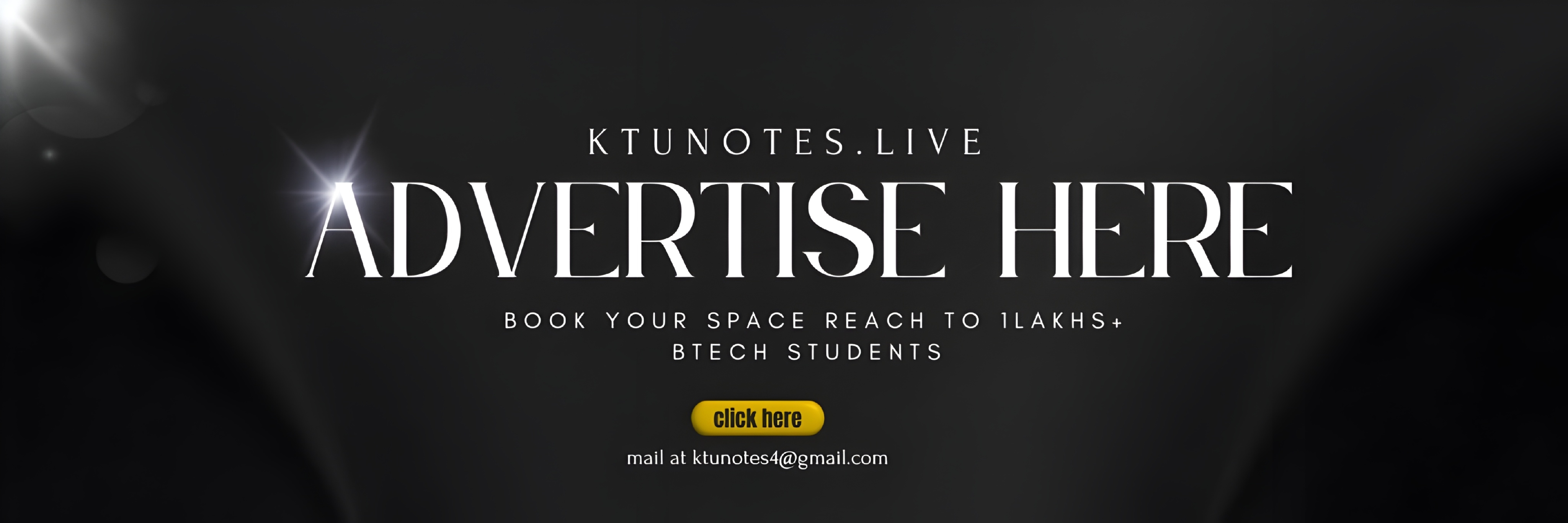 KTU Notes Banner 4: Advertise here